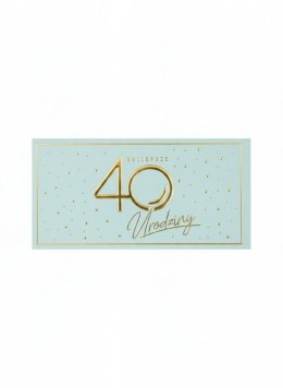 Skarbonka pudełko na banknoty Kukartka (MB-016 Urodziny 40 Elite)