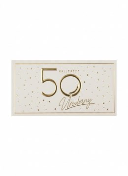 Skarbonka pudełko na banknoty Kukartka (MB-017 Urodziny 50 Elite)