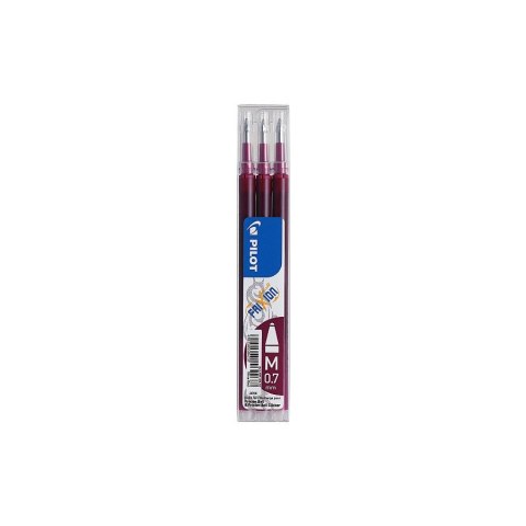 Wkład do pióra kulkowego Frixion wkład czerwony winny 0,35mm Pilot (PIRBLS-FR7-WR-S3)
