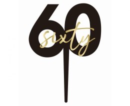 Dekoracja na tort Topper na tort 60. urodziny „sixty