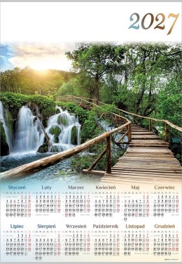Kalendarz ścienny MOSTEK plakatowy 607mm x 880mm Lucrum (PL07)