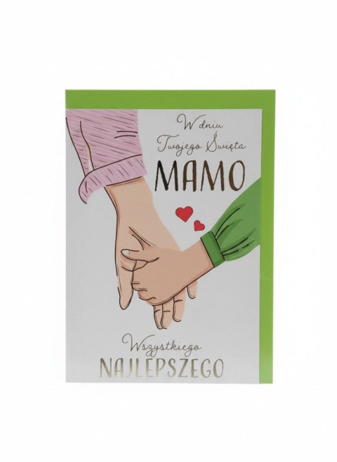 Kartka składana B6 Mama B6 dłoń Henry (5908451986254)