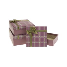 Pudełko na prezent PUG-25171-KW set 3 pcs Rozette (5907354205530)