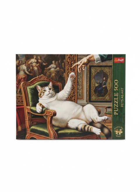 Puzzle Pets as Art: Jego Puszysta Wysokość 120 el. Trefl (37627)