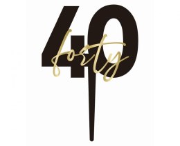 Dekoracja na tort Topper na tort 40. urodziny „forty
