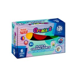 Farba do malowania na szkle kolor: mix 20ml 6 kolor. Astra Fun (301124006)