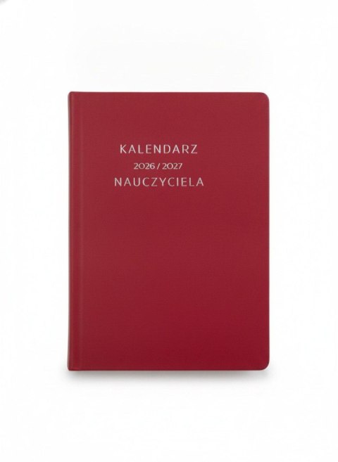 Kalendarz książkowy (terminarz) TDW nauczyciela A5 Antra (bordowy)