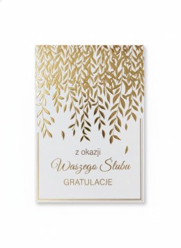 Kartka składana A5 A5 Ślub złote girlandy Henry (5905701488292)