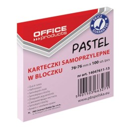 Notes samoprzylepny (karteczki) pastel różowy 100k [mm:] 76x76 Office Products (14047611-13)