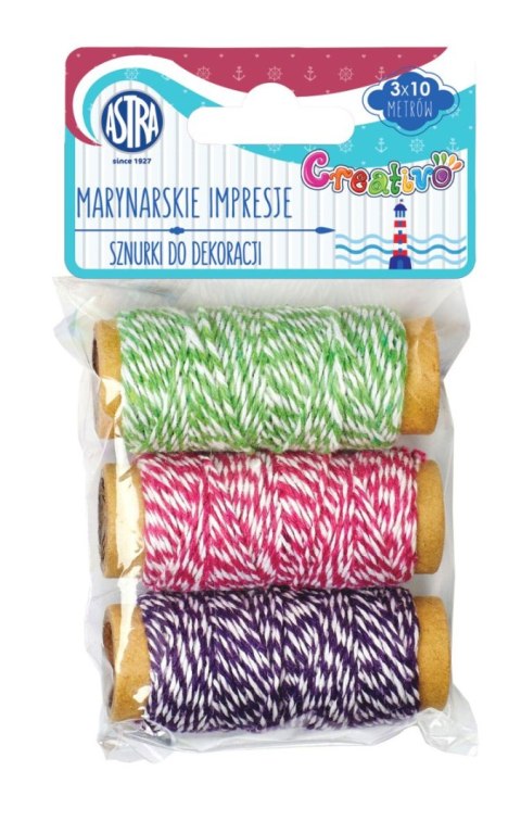 Sznurek sznurki 3x10m marynarskie inspiracje 10m Astra Creativo (5901137111230)