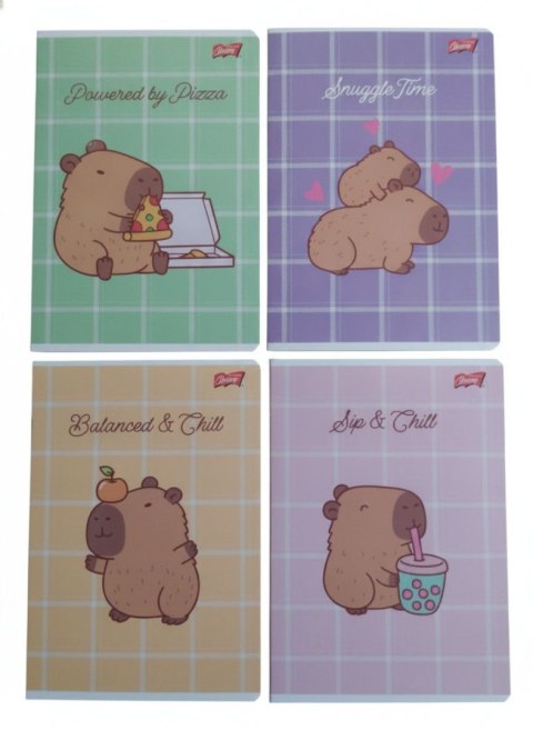 Zeszyt A5 Capybara Mood 32k. 70g krata Unipap