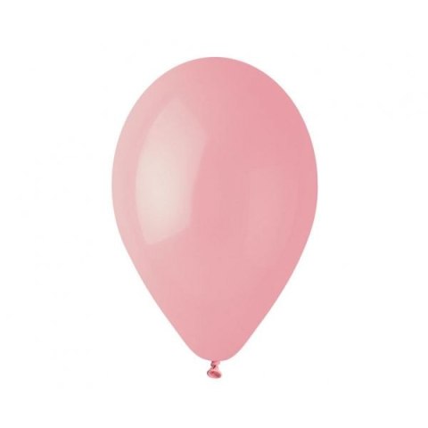 Balon gumowy pastelowy 100 szt różowy 12cal Godan (G110/73)