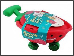 Taczka truskawka z foremkami Hipo (H14372)