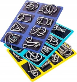 Gra logiczna łamigłówki logiczne puzzle metalowe 7 Toys (789769)