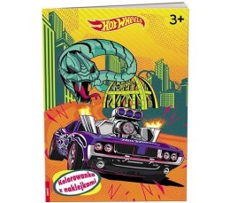 Książka dla dzieci Hot Wheels™. Kolorowanka z Naklejkami Ameet (NA 1602)