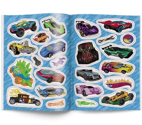Książka dla dzieci Hot Wheels™. Kolorowanka z Naklejkami Ameet (NA 1602)