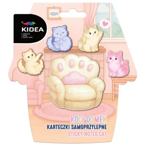Notes samoprzylepny (karteczki) Koci domek Kidea (KASKDKA)