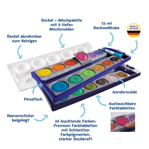 Farby akwarelowe wymienne wkłady 24 kolor. Pelikan (400144846)