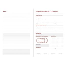Kalendarz nauczyciela książkowy (terminarz) PCV bezbarwny Kwiaty B5 164mm x 236mm Wokół Nas (B5TN060B)