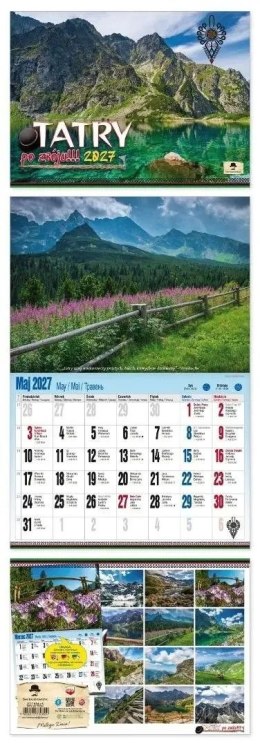 Kalendarz ścienny ALBUMOWY TATRY PO ZBÓJU 470mm x 320mm Pan Kalendarzyk (KSA V.5)