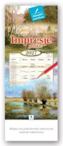 Kalendarz ścienny notatnikowy 2027 IMPRESJE POLSKIE 220mm x 490mm Lucrum (WN01)