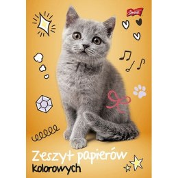 Zeszyt papierów kolorowych A5 80g 10k [mm:] 148x210 Unipap