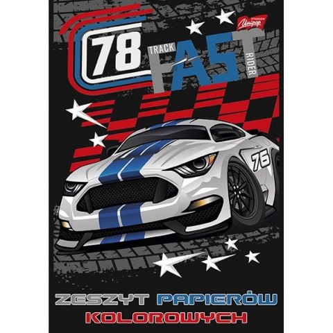 Zeszyt papierów kolorowych A5 80g 10k [mm:] 148x210 Unipap