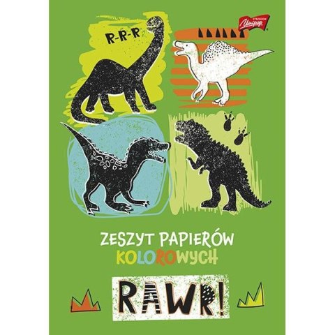 Zeszyt papierów kolorowych A5 80g 10k [mm:] 148x210 Unipap