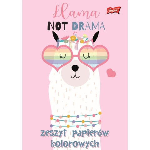 Zeszyt papierów kolorowych A5 80g 10k [mm:] 148x210 Unipap