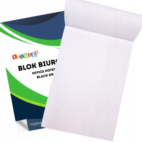 Blok biurowy w kratę A7 80g 100k Escuela