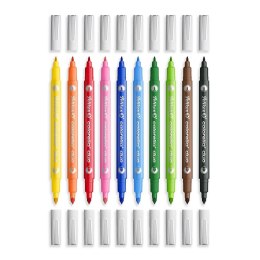 Flamaster Colorella Duo 10 kol. Pelikan (400207803)