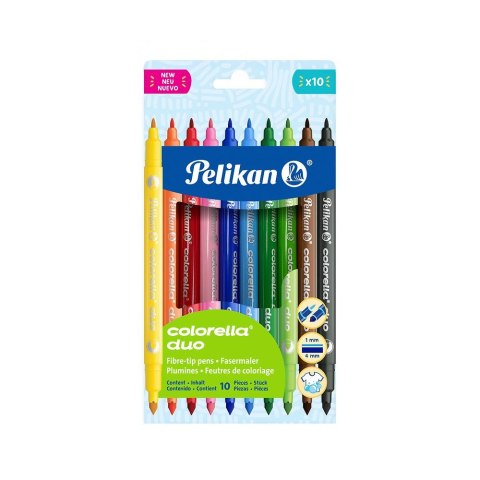 Flamaster Colorella Duo 10 kol. Pelikan (400207803)