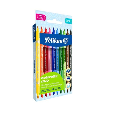 Flamaster Colorella Duo 10 kol. Pelikan (400207803)