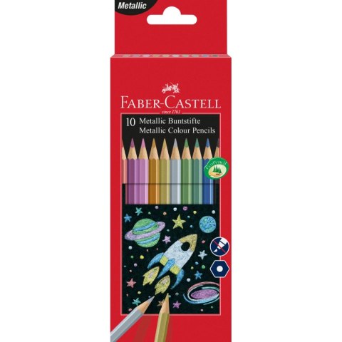 Kredki ołówkowe zwierzątka 10 kol. Faber Castell (FC183525)