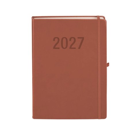 Kalendarz książkowy (terminarz) 2027 MEMOFIX dziennyy A4 Antra (mocha mouse)