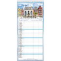 Kalendarz ścienny notatnikowy 2027 aKWARELE Z POLSKI 220mm x 490mm Lucrum (WN04)