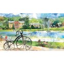 Kalendarz ścienny notatnikowy 2027 aKWARELE Z POLSKI 220mm x 490mm Lucrum (WN04)