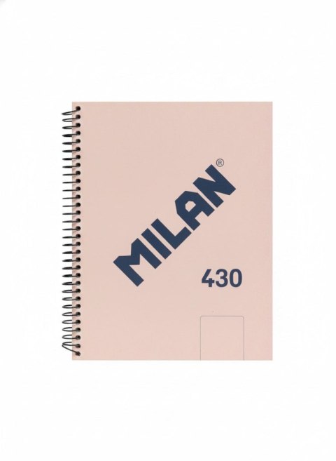 Kołozeszyt (kołonotatnik) A5 1918 różowy 80k. 95g gładka Milan (57151E80P)