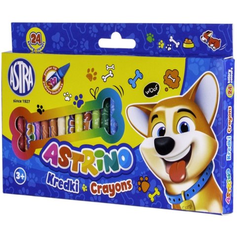 Kredki świecowe GRAFIONOWE 24 kol. Astrino (316121002)