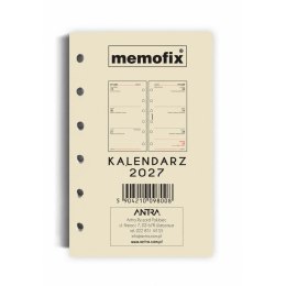 Wkład do organizera kalendarz A6 2027 [mm:] 105x148 Antra (TDW)