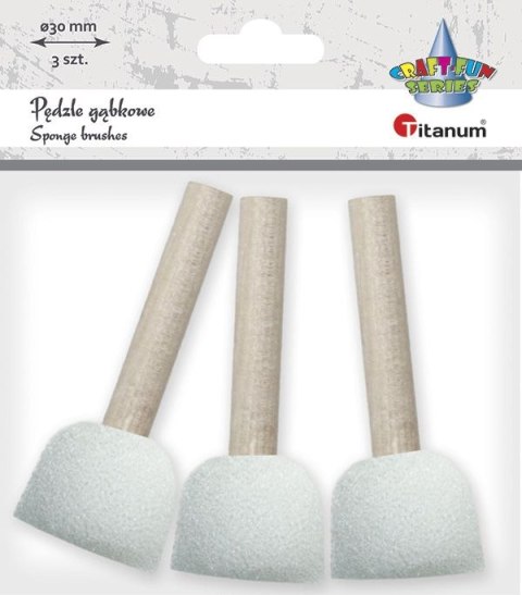 Pędzel Craft-Fun Series gąbka do malowania 3cm nr 3 Titanum