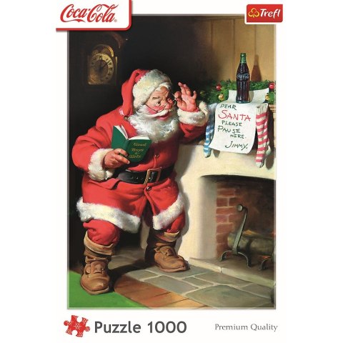 Puzzle Xmass Mikołaj przy kominku Trefl (10922)
