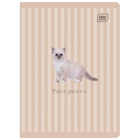Zeszyt A5 PUPPY SIGN 60k. 70g krata Interdruk (ZE60#PS)