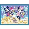 Puzzle Disney Mickey Zabawne zdarzenia Myszki Miki 4w1 el. Trefl (34669)