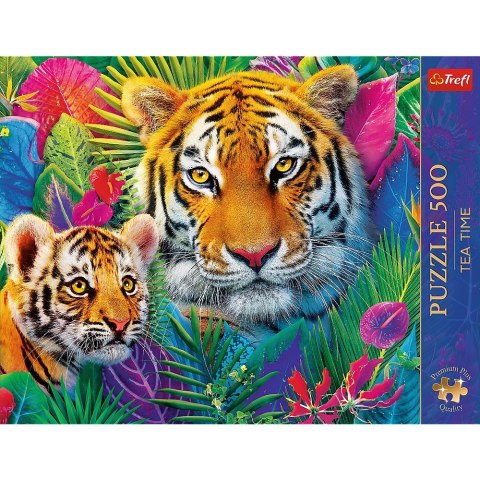 Puzzle PREMIUM PLUS Tygrysy w dżungli Trefl (37625)