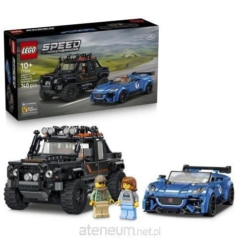 Klocki konstrukcyjne Speed Champions JAGUAR I LANDROVER Lego (77264)