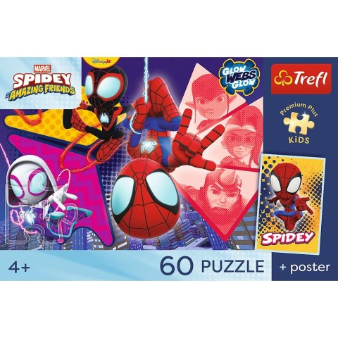 Puzzle Spidey Premium Plus Kids Niesamowita przygoda Trefl (17429)