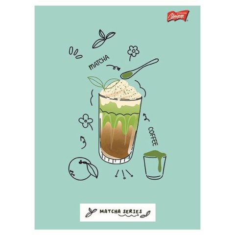 Zeszyt A4 Matcha Mood 120k. 70g krata Unipap