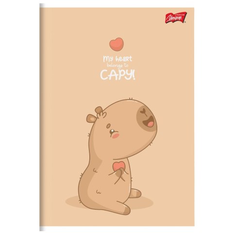 Zeszyt A5 Capy Style 16k. 70g krata Unipap