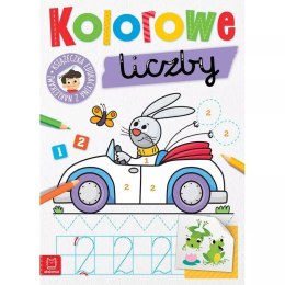 Książka dla dzieci KOLOROWE LICZBY. EDUKACYJNA KSIĄŻECZKA Z NAKLEJKAMI